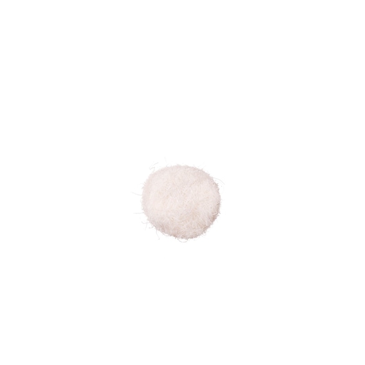 BLACKDECKER BCRT8K35 white round synthetic buffing pad, top view, on white background, photography category.