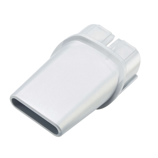BLACKDECKER BDCV370-LA silver vacuum cleaner nozzle attachment, front angle on white background.