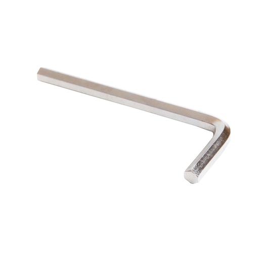 BLACKDECKER CS1004 silver hex key tool, angled view, on white background.
